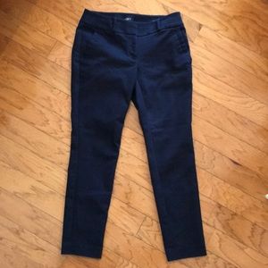Loft Petite 00 Navy Skinny Pants